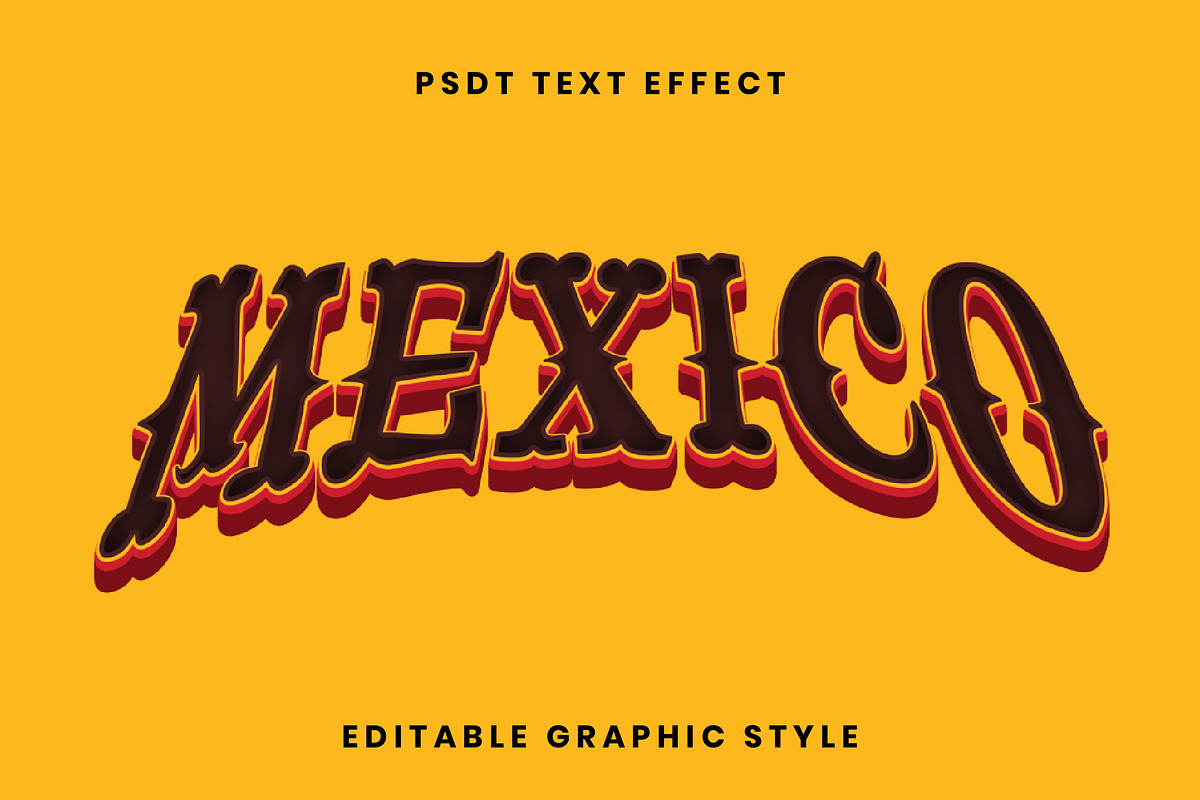 Vintage Western 3D Text Effect