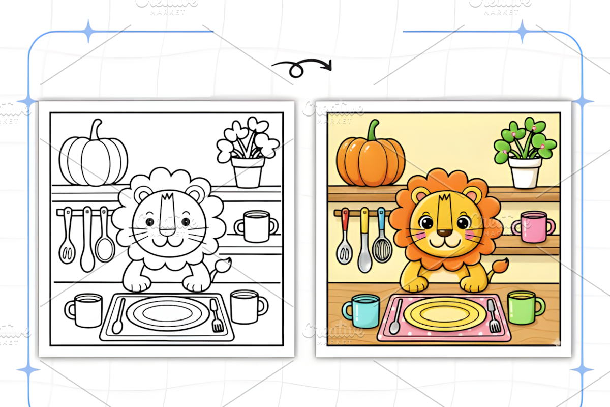 Cozy Routine Coloring Pages for Kids, a Decorative Illustration by Ink Gallery (Photo 4 of 9)