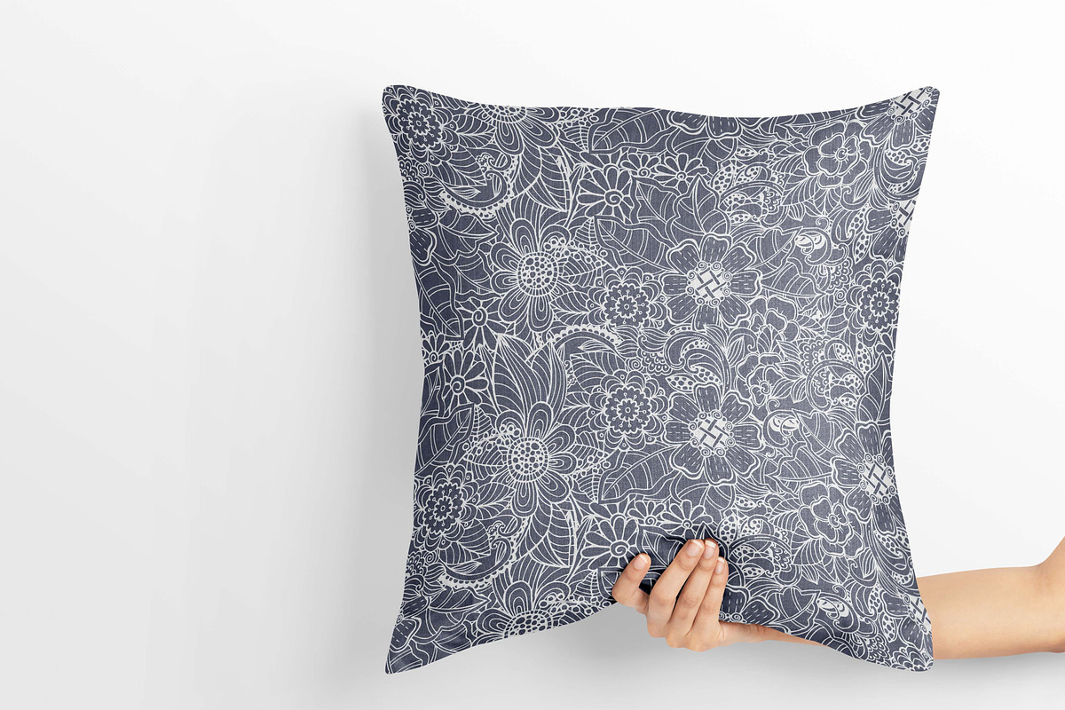abstract flower zentangle doodle, a Pattern Graphic by AAN Seamless Shop (Photo 1 of 4)