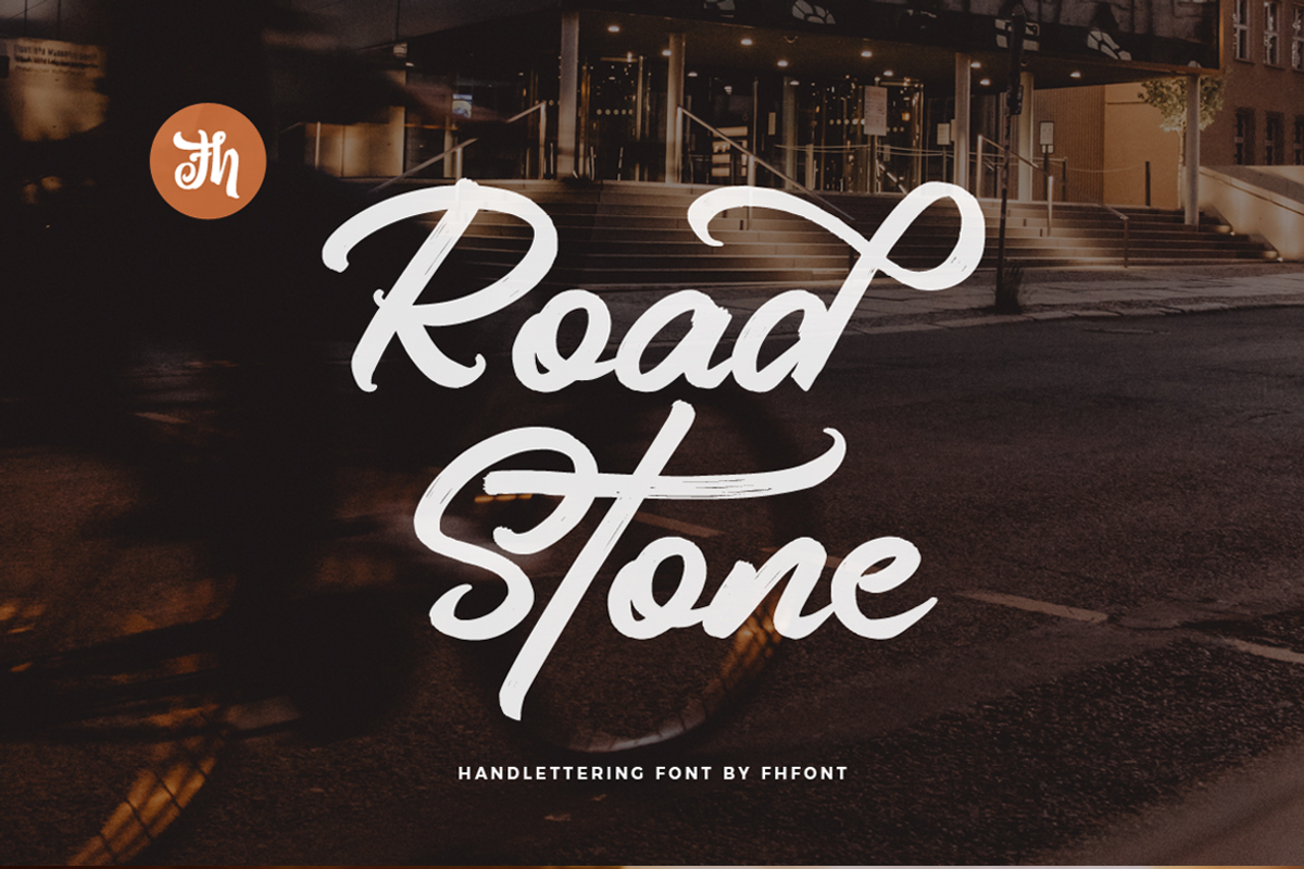 Road Stone - Handlettering Font, a Script Font by FHFont (Photo 9 of 9)
