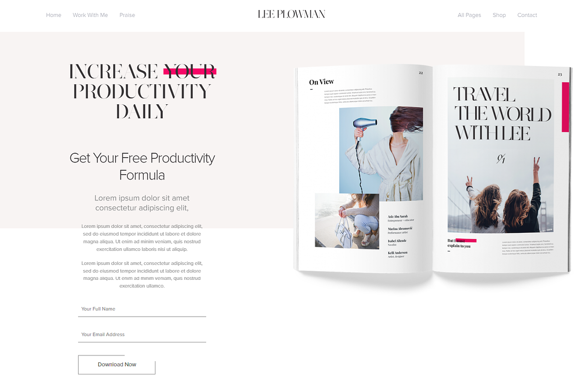 Lee Plowman WordPress Theme, a WordPress Template by Cubex Design (Photo 10 of 13)