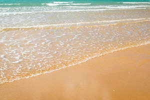 Beach Shoreline Background, a Nature Photo by THP Creative