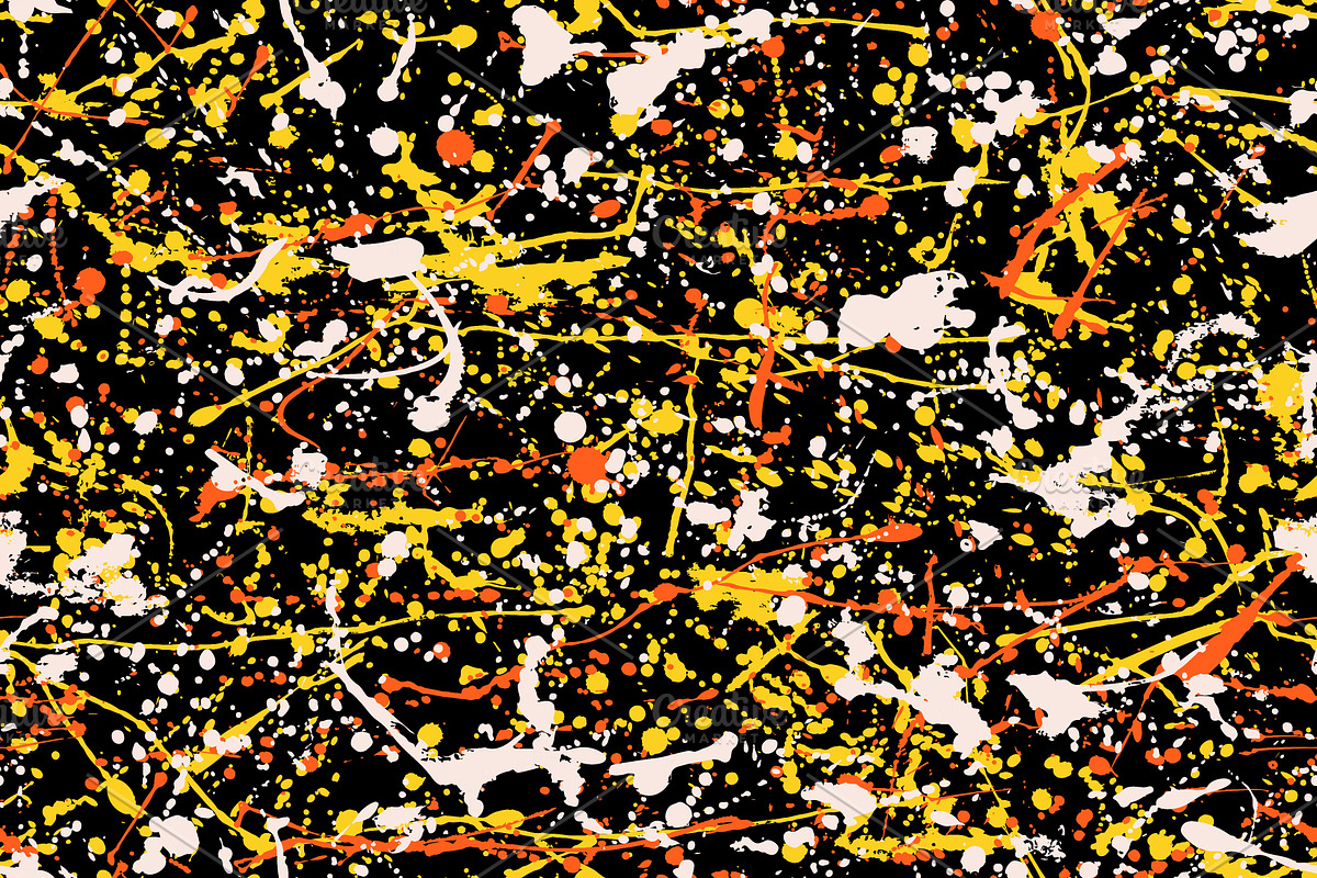 8 Paint splatter patterns vector, a Pattern Graphic by Asyndrom (Photo 3 of 4)