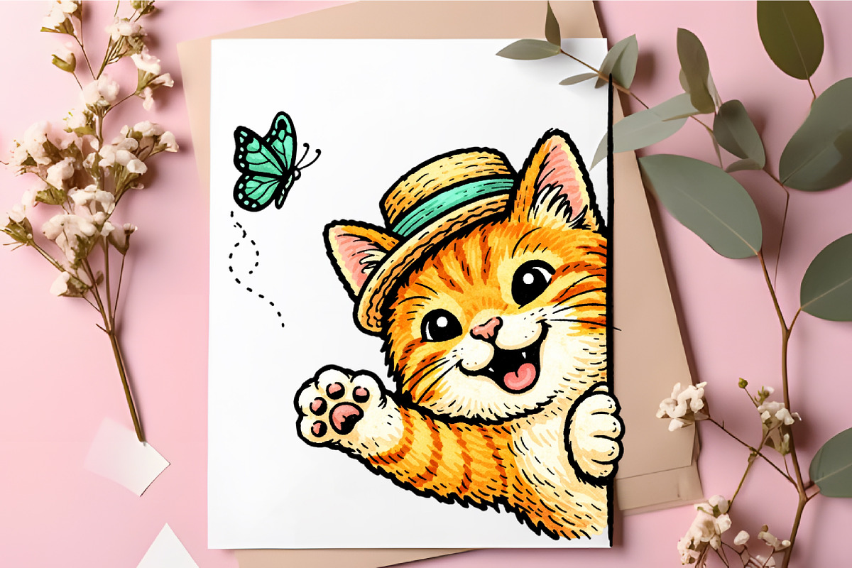 Summer Peeking Animals Sublimation, an Illustration by RobertsArt (Photo 5 of 5)