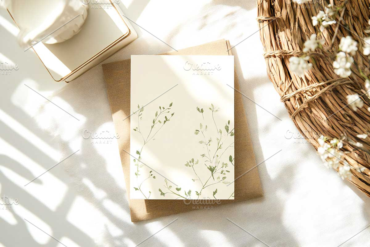 Boho Stationary Card Mockup Bundle, a Templates & Theme by VetalStock (Photo 10 of 11)