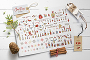 CHRISTMAS font ❆ clipart ❆ patterns, a Symbol Font by MaljukArt (Thumbnail 5 of 11)