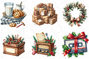 Nostalgic Christmas Clipart, an Illustration by DreamPrint404 (Thumbnail 5 of 5)