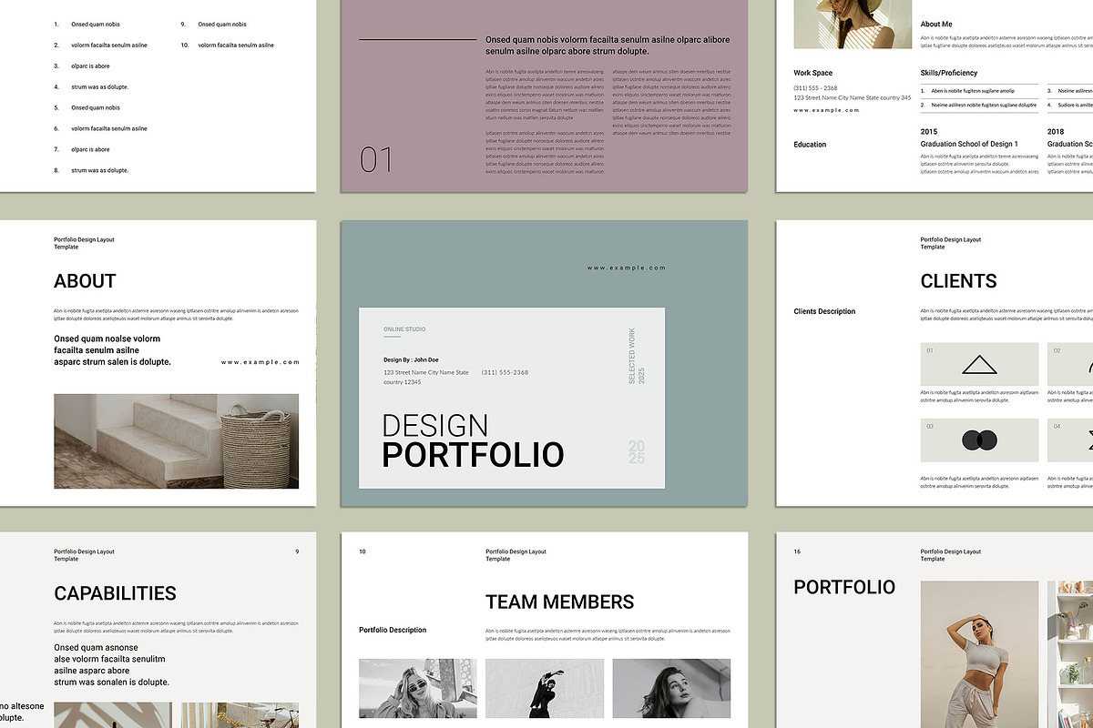 Portfolio & Resume Template Landscap, a Brochure Template by ElvinPrint (Photo 2 of 8)