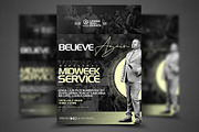 Midweek Prayer Service Church Flyer, a Social Media Template by church flyer templates (Thumbnail 1 of 9)