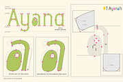 UT Ayonah - A Playful Display Font, a Sans Serif Font by Universitype (Thumbnail 3 of 14)