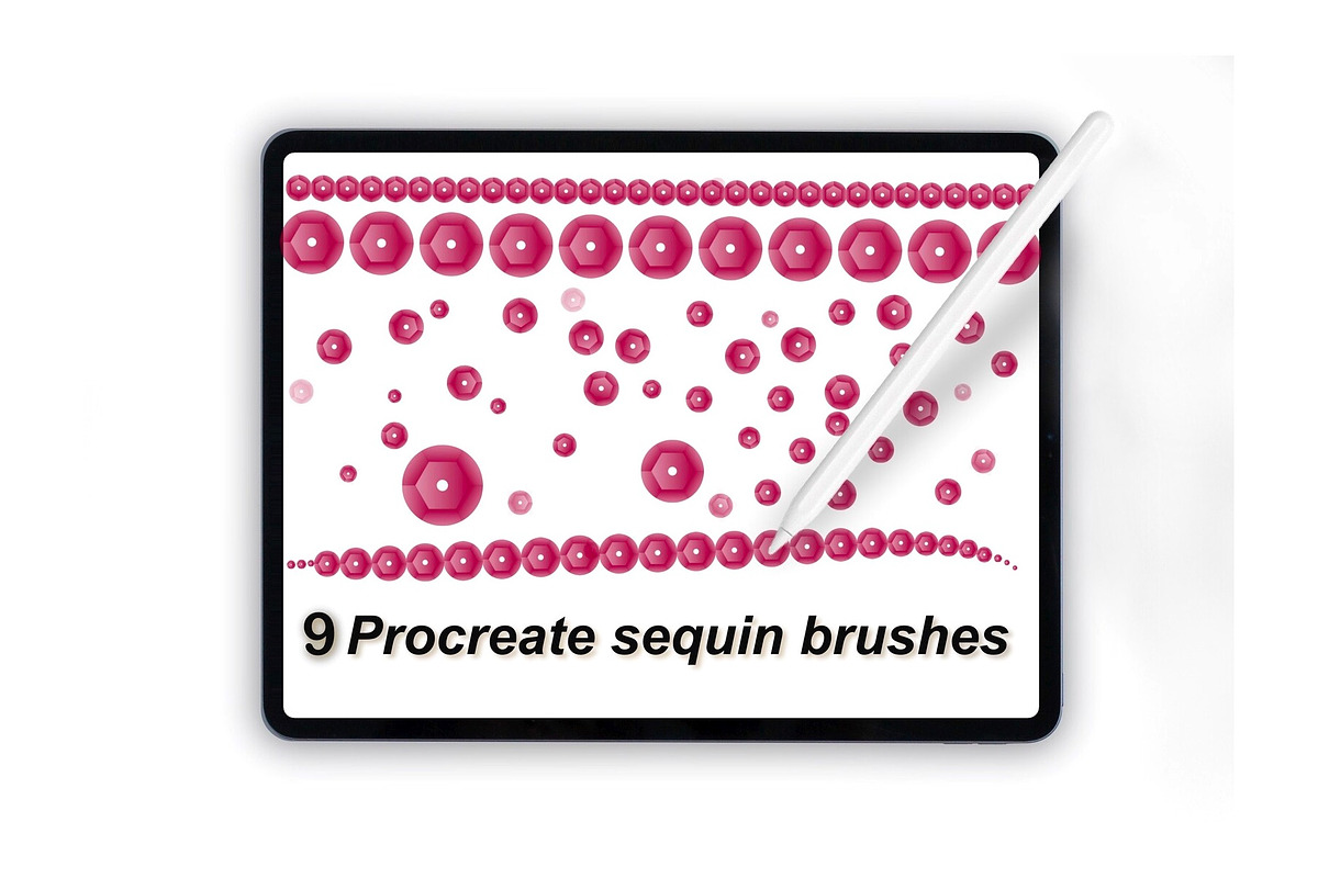 Procreate sequin brushes for fashion, a Brush Add-On by Illustration Tribe (Photo 1 of 4)