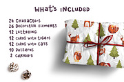 Christmas Tiger&Cat, an Animal Illustration by Frizenasya (Thumbnail 2 of 10)