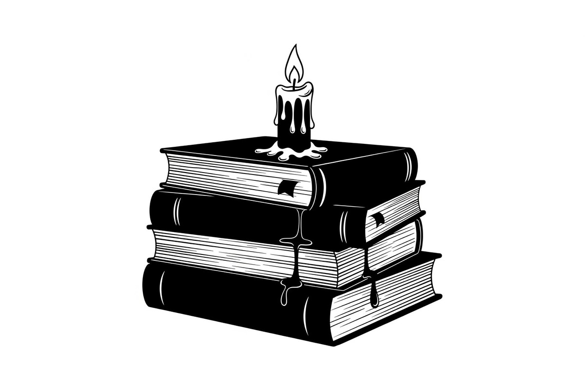 Vintage Book Stack Candle Bundle, an Illustration by jahid234 (Photo 25 of 31)