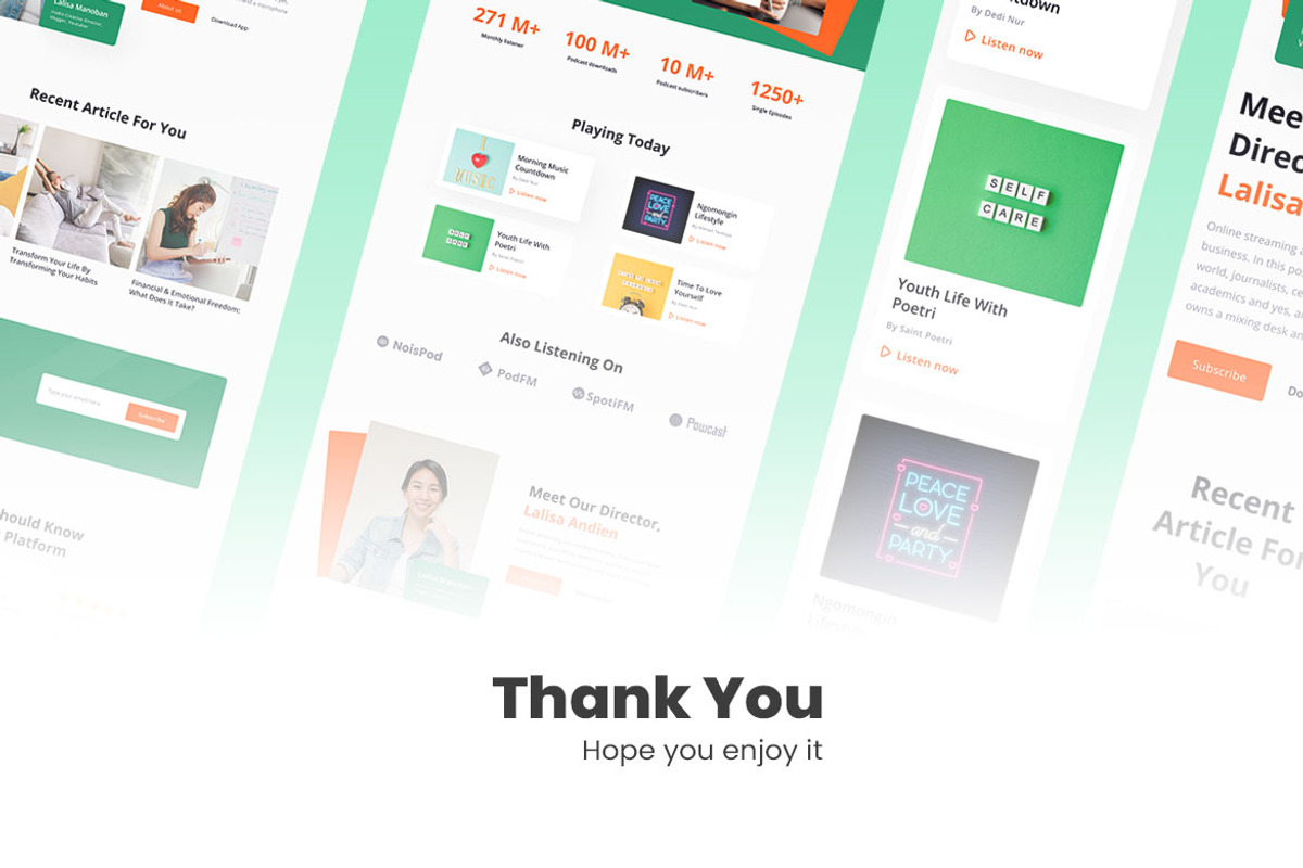 Radio Station Web Design, a Wireframe Template by INSPR STD (Photo 6 of 6)