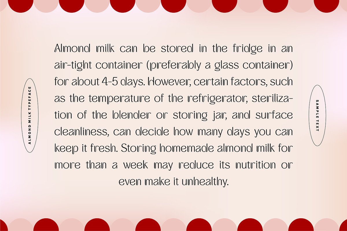 ALMOND MILK - Cute Display Font, a Sans Serif Font by Artflorara (Photo 10 of 15)
