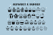 Mono Cupcake OTF Dingbats Font, a Symbol Font by DREAMs Soul G. (Thumbnail 2 of 4)