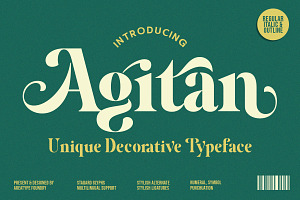 Agitan Display Font