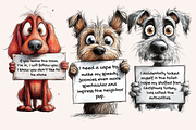 Woof, Wags and Witty Remarks, an Animal Illustration by PrintHaven Designs (Thumbnail 5 of 10)
