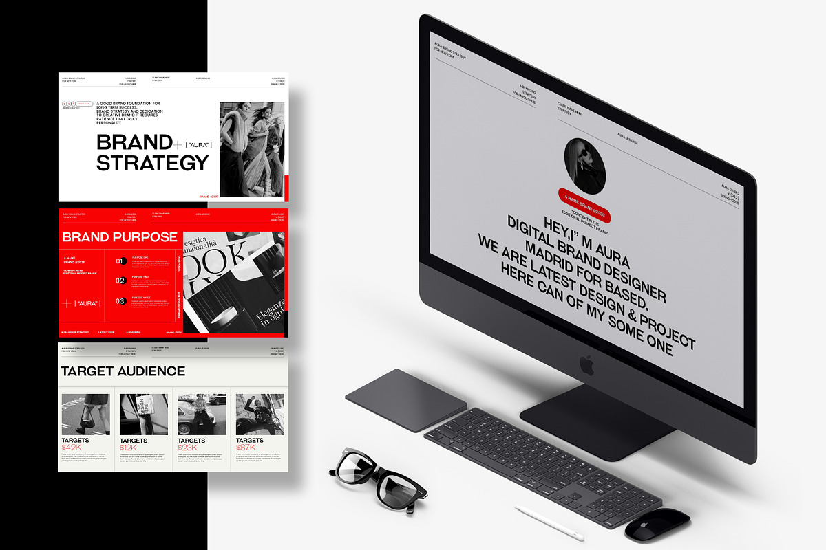 AURA | Brand Strategy Template, a Presentation Template by Slide-Agency (Photo 4 of 11)