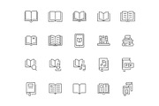 Books Line Icons, an Outline Icon by Nadiinko (Thumbnail 2 of 2)