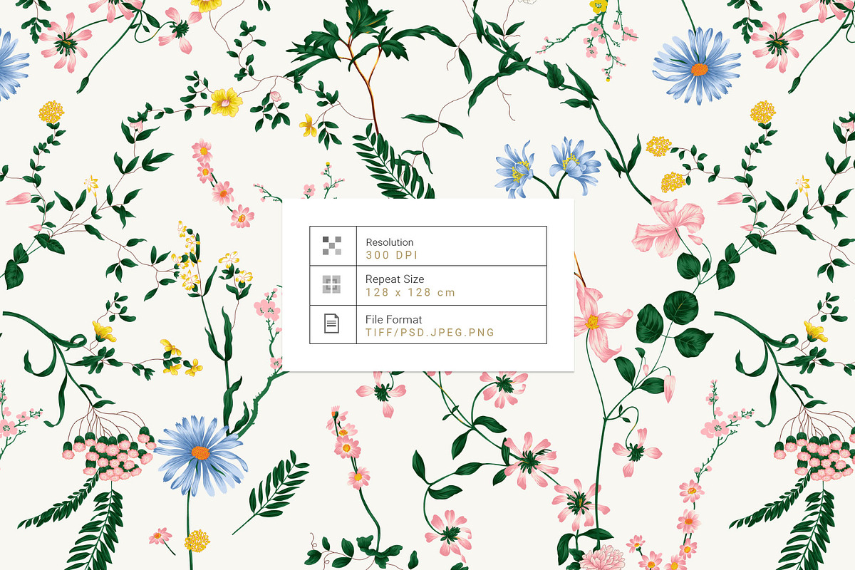 Fleurs Exquises, Hand made Prints!, a Pattern Graphic by TSTUDIO (Photo 2 of 18)