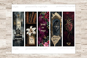 Fantasy Bookmarks Printable Set, a Person Illustration by GlamArtZhanna (Thumbnail 6 of 9)