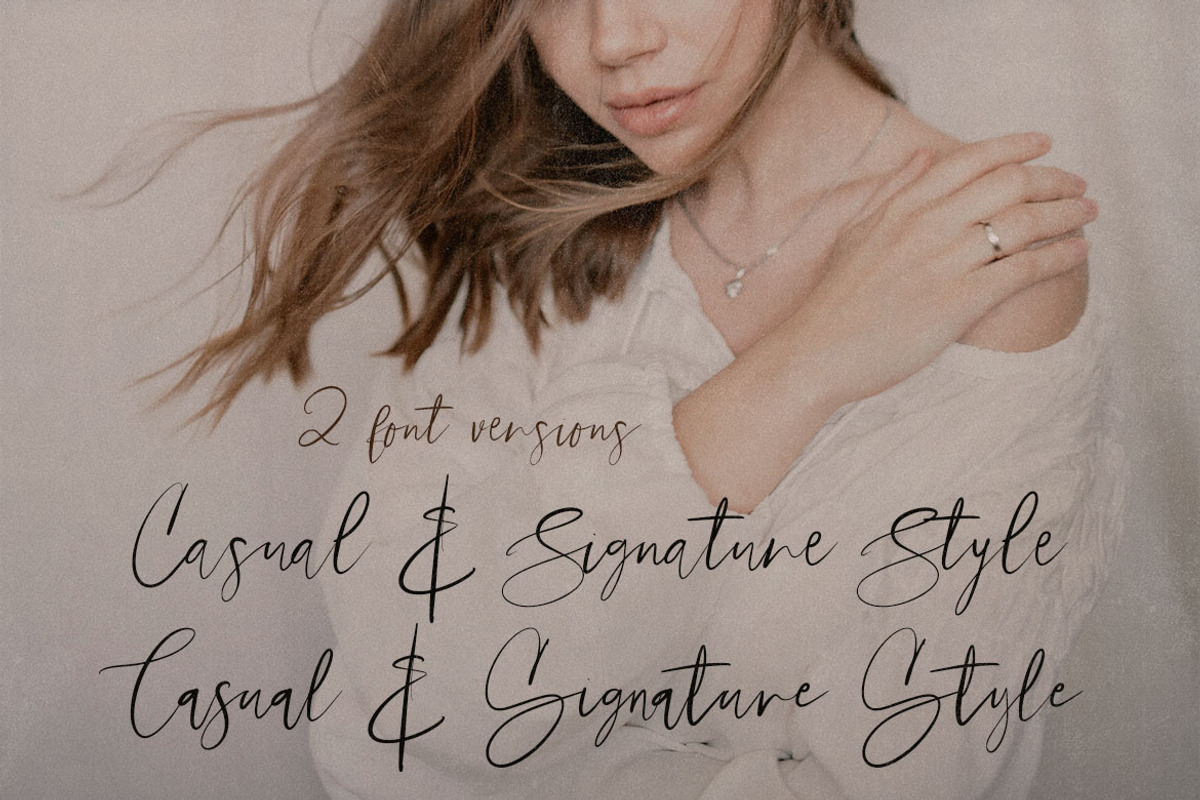 Bistro Signature Script, a Script Font by Deeezy (Photo 2 of 6)