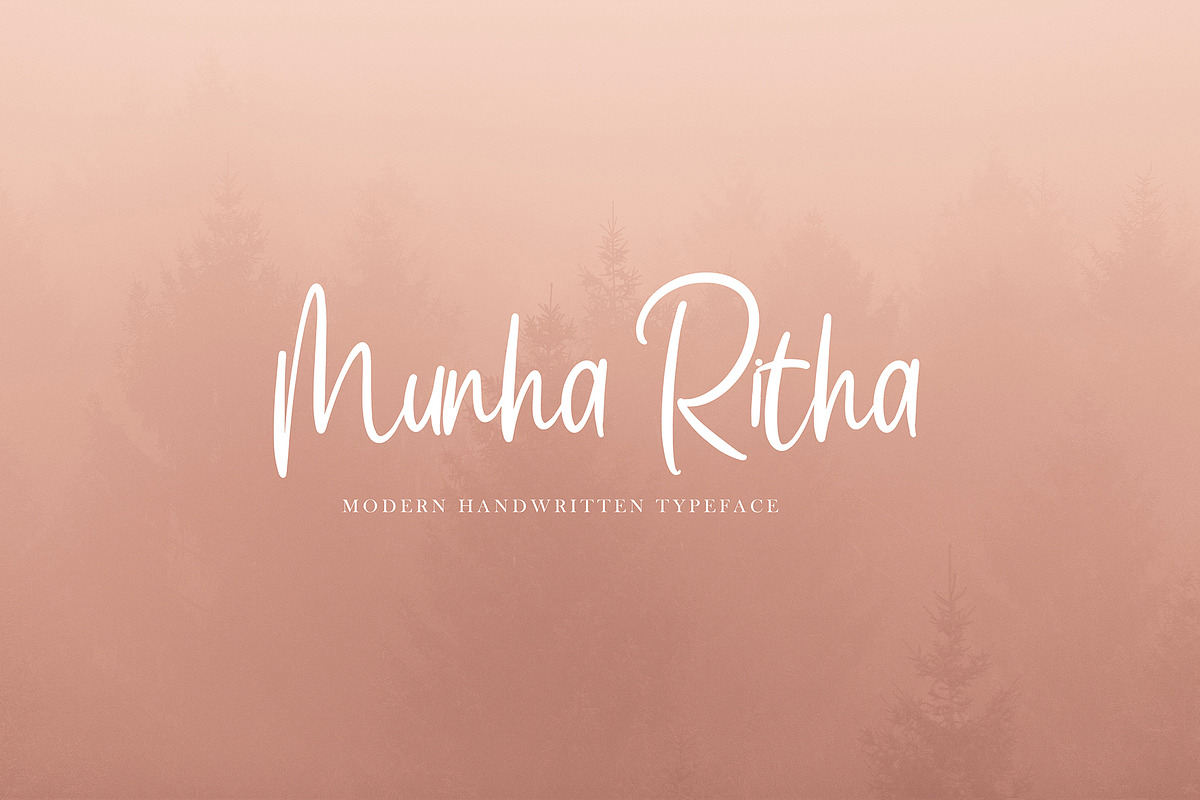 Bibesty, a Script Font by pineungtype (Photo 9 of 10)
