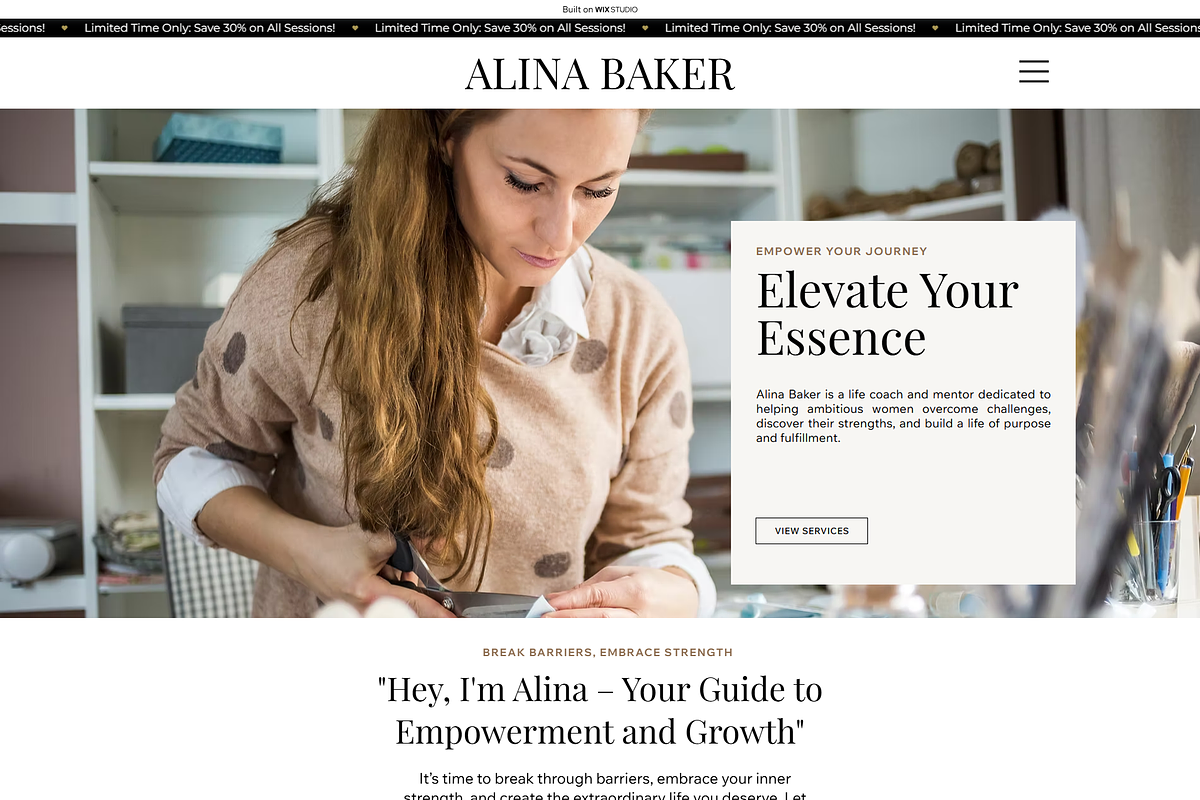 Coach & Influencer - Wix Studio Site, a Wix Template by Kitteeh (Photo 12 of 12)