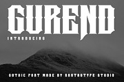 Gurend Gothic Font, a Blackletter Font by RantautypeStudio (Thumbnail 1 of 14)
