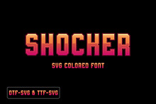 Shocker - SVG colored font