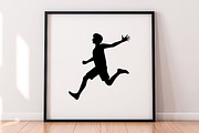 Jump People Silhouette SVG, a Person Illustration by newminddesign (Thumbnail 5 of 5)