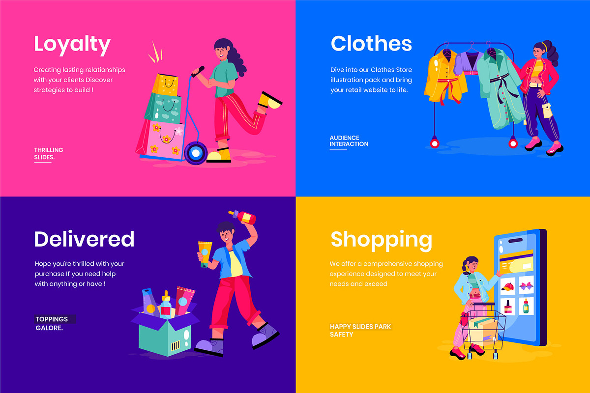 Shopping Illustration Set, a Person Illustration by Prosymbols (Photo 5 of 8)