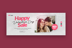 Valentine's Day Facebook Cover, a Social Media Template by Saman Osama