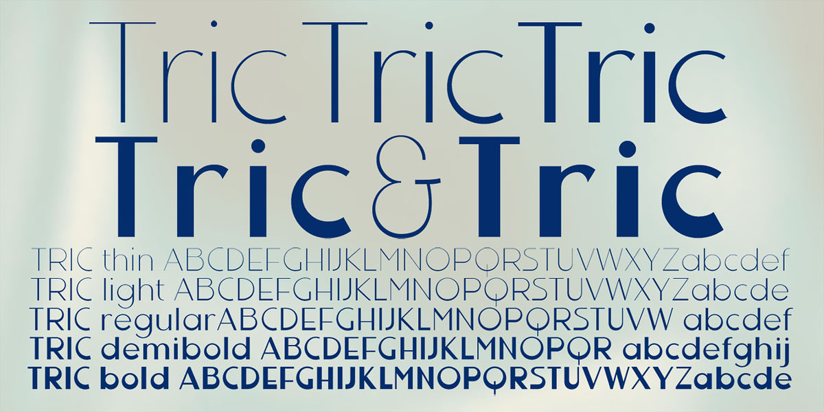 Tric, a Font by Wiescher-Design (Photo 1 of 3)