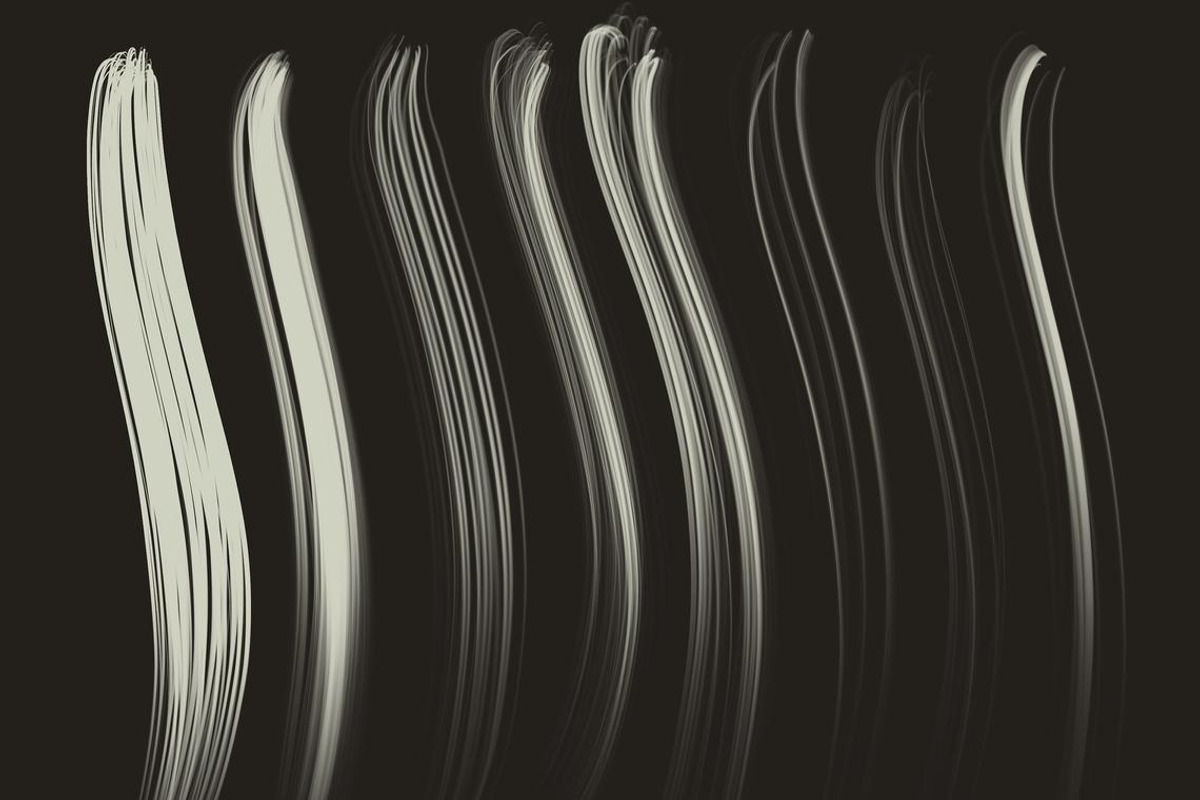 60 Hair brushes for procreate, a Brush Add-On by Endete & Mazak brushes (Photo 4 of 10)