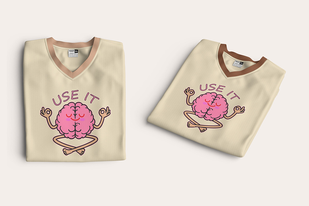 Use It Brain Mindful T-Shirt Design, an Object Illustration by Ahluva Studio (Photo 2 of 6)