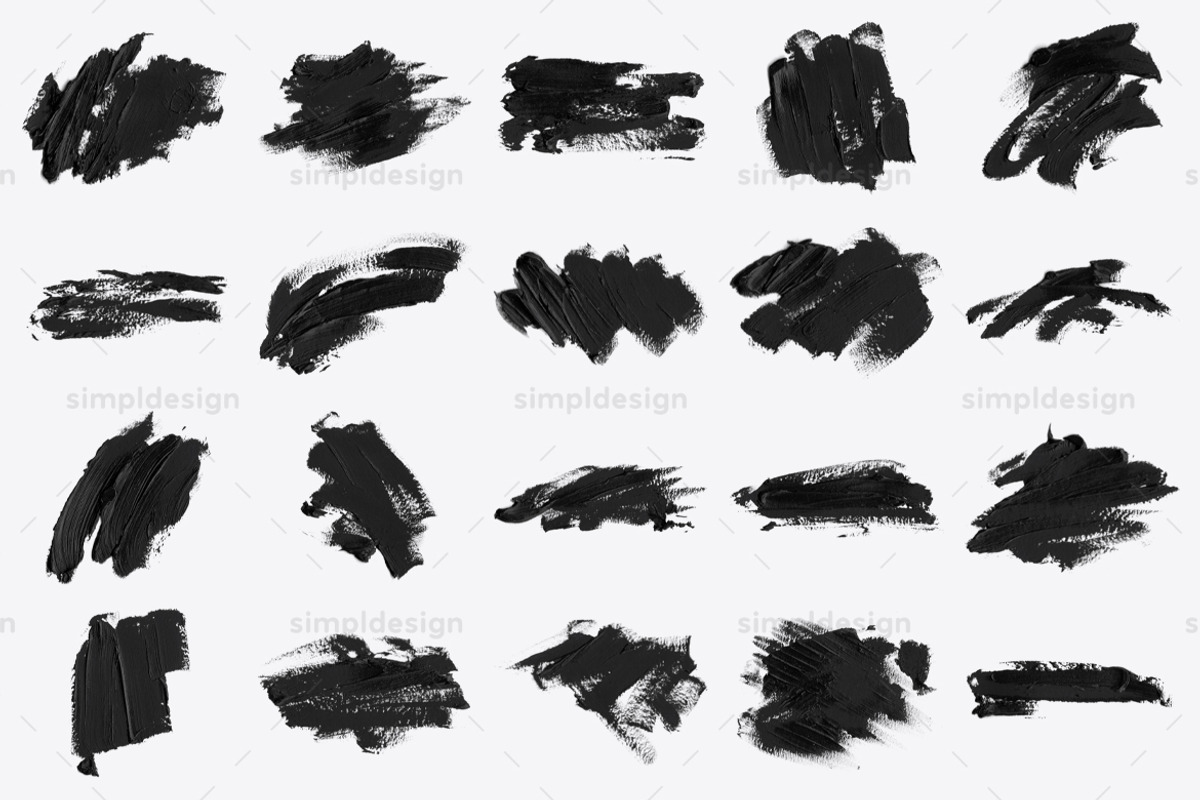 Stamp Textured Oil Photoshop Brushes, a Brush Add-On by SimplDesign (Photo 6 of 7)