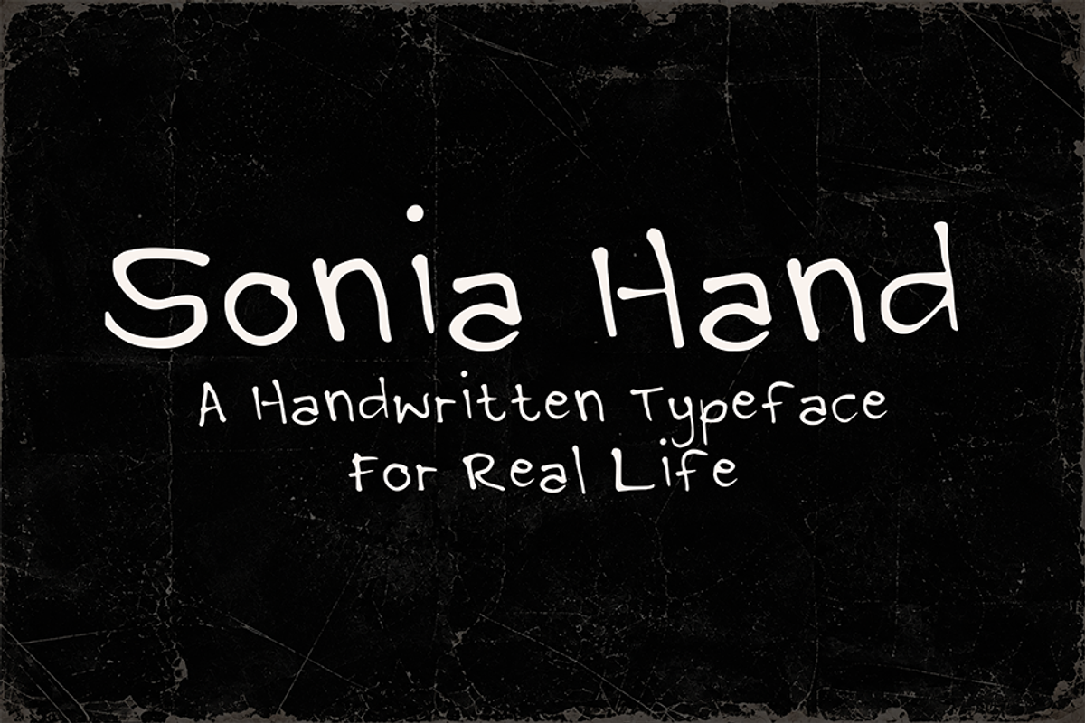 Sonia Hand - Human Handwritten Font, a Handwritten Font by Aurum Creative (Photo 1 of 6)