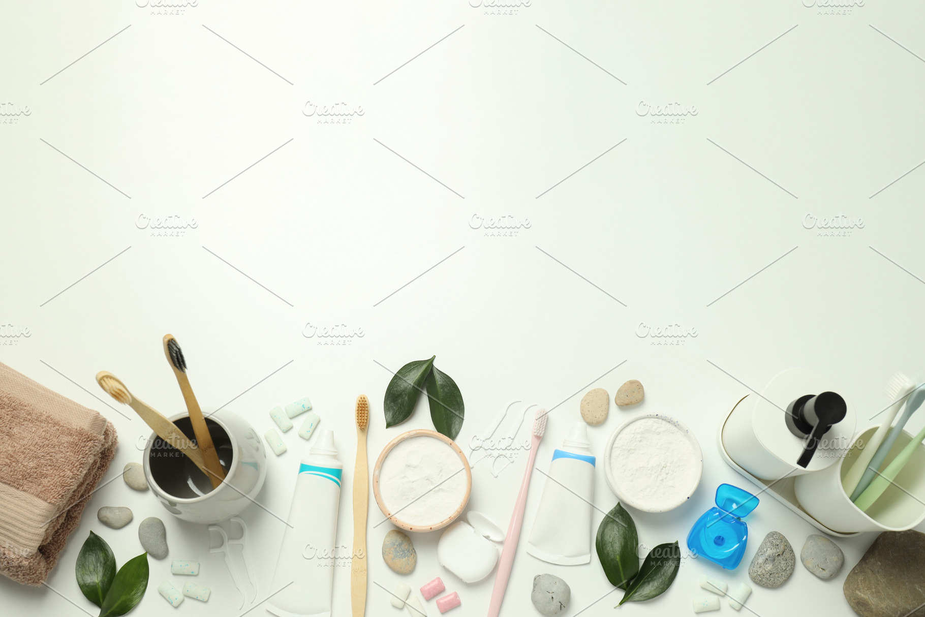 Concept of tooth or oral care, space for text, a Health & Medical Photo by AtlasStudio PRO