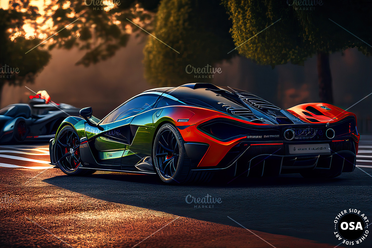 Supercar in the City Illustration, a Wallpaper Graphic by Other Side Art (Photo 6 of 8)