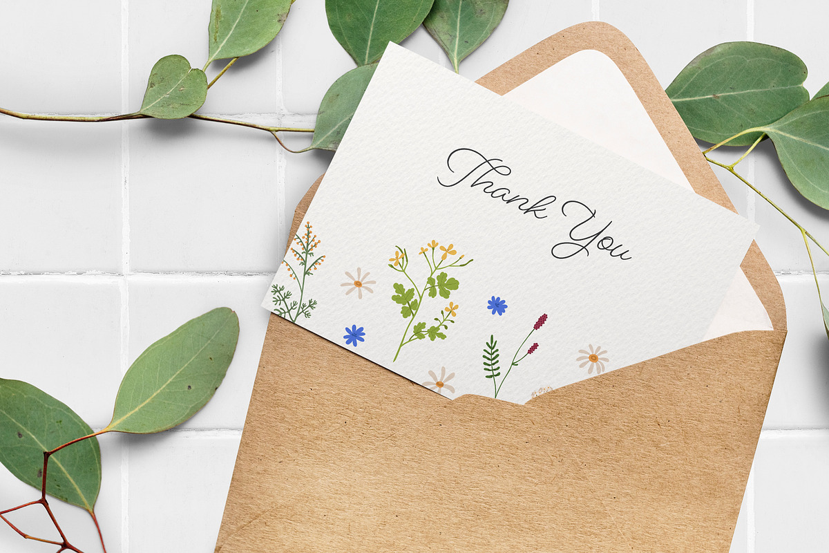 Floral wedding card designs set, a Decorative Illustration by Good Studio (Photo 3 of 3)