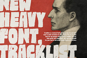 Tracklist - Rough Bold Font, a Sans Serif Font by Sarid Ezra