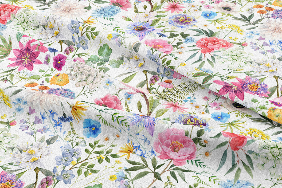 2 Watercolor Floral Patterns, a Pattern Graphic by Lembrik's Artworks (Photo 2 of 3)
