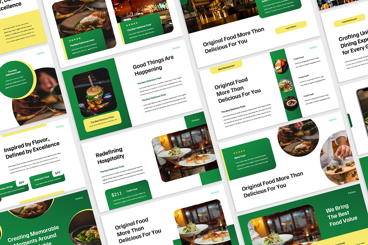 Pockoy - Restaurant Powerpoint, a Presentation Template by rgbryand (Photo 6 of 7)