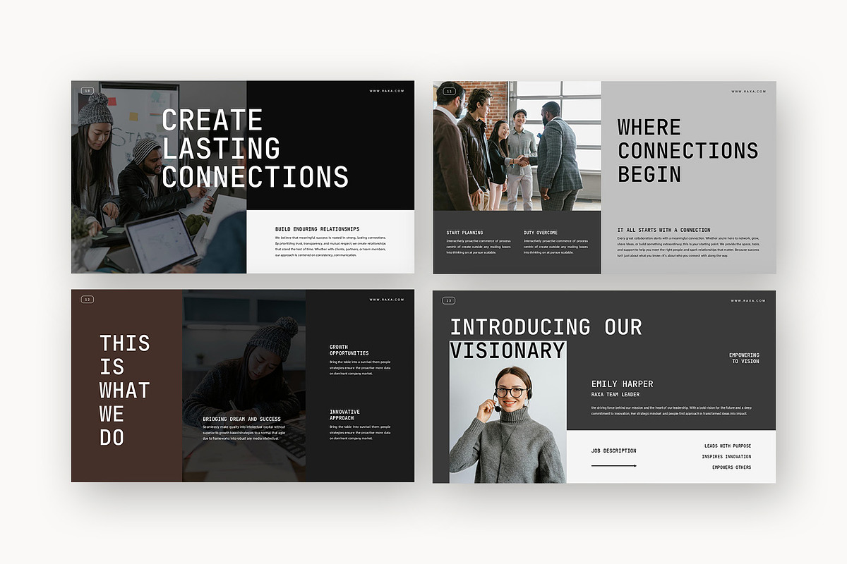 Raxa : Business Pitch Powerpoint, a Presentation Template by Punkl Camp (Photo 13 of 16)