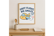 First Flight Big Smiles Airplane, a Background Graphic by LaseredNinja (Thumbnail 3 of 7)