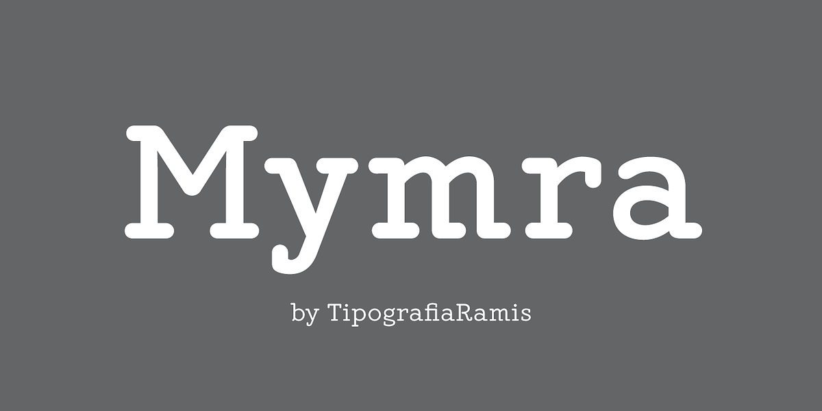 Mymra, a Slab Serif Font by TipografiaRamis (Photo 1 of 9)