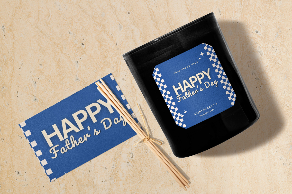 Father's Day Candle Label Template, a Branding & Logo Template by KnowyourLabel (Photo 4 of 5)
