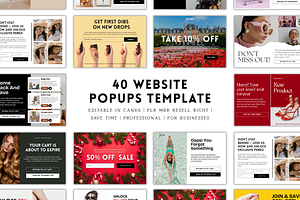 40 Website Popups Template, a Design Template by wekreatif